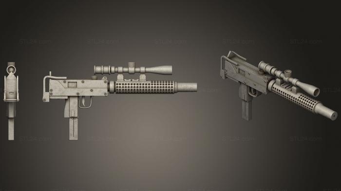Оружие (Набор оружия 01 42, WPN_0165) 3D модель для ЧПУ станка